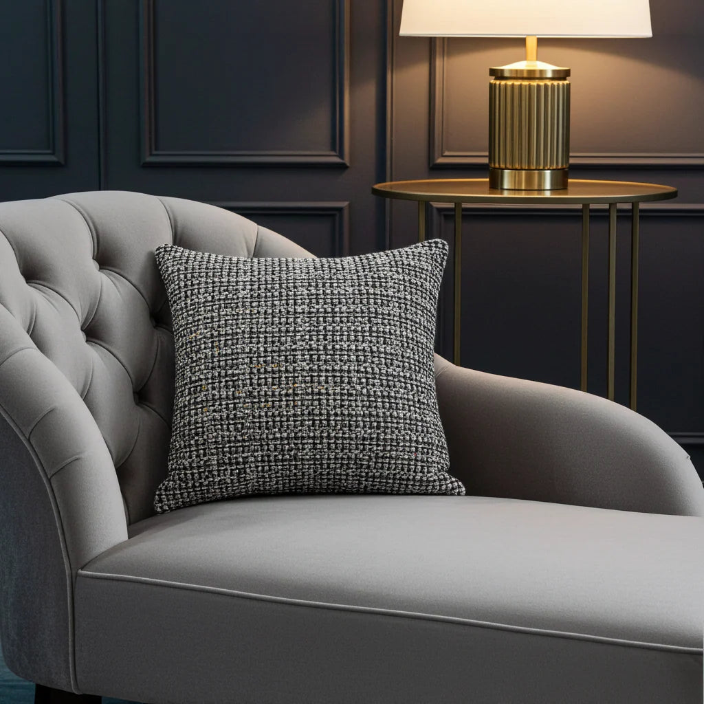 Poppy Chic Woven Luxury Throw Pillow in Multi Color