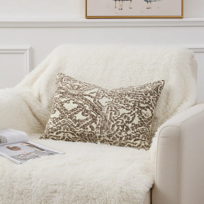 Dusky Cosmo Textured Luxury Throw Pillow