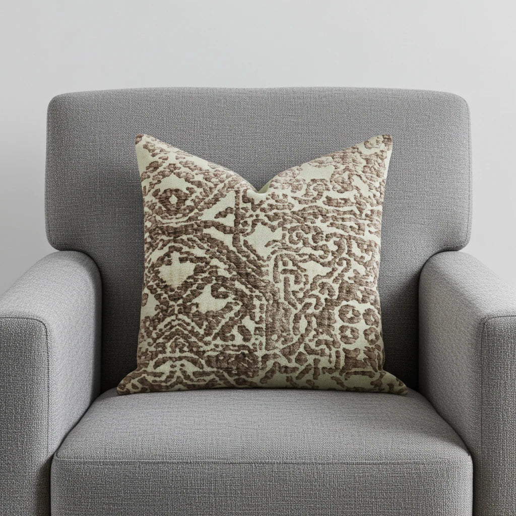 Dusky Cosmo Textured Luxury Throw Pillow