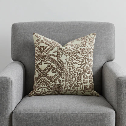 Dusky Cosmo Textured Luxury Throw Pillow