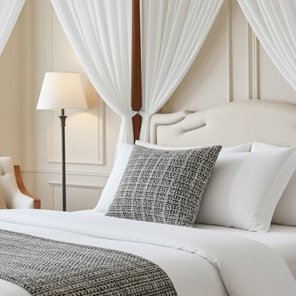 Poppy Chic Woven Luxury Throw Pillow in Multi Color