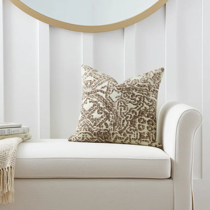 Dusky Cosmo Textured Luxury Throw Pillow