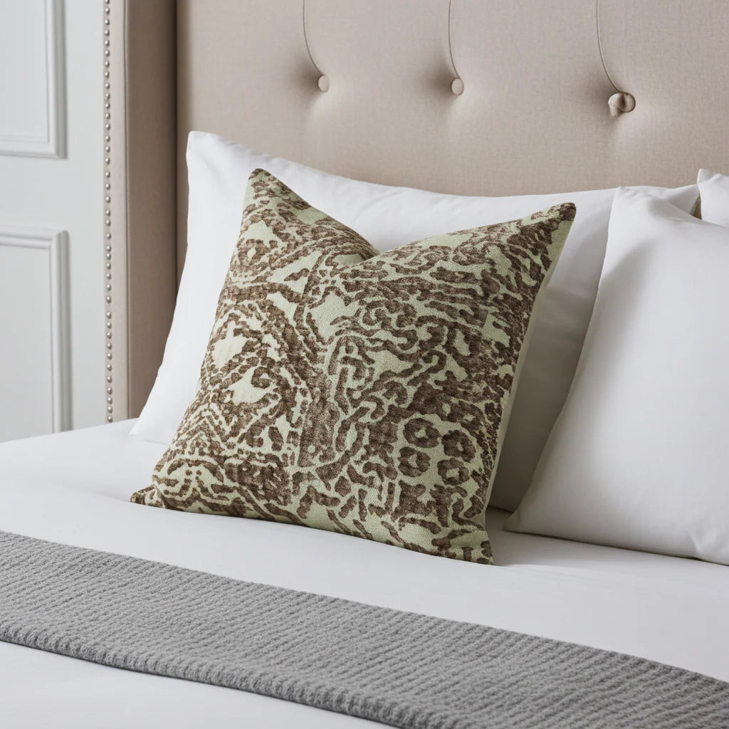 Dusky Cosmo Textured Luxury Throw Pillow