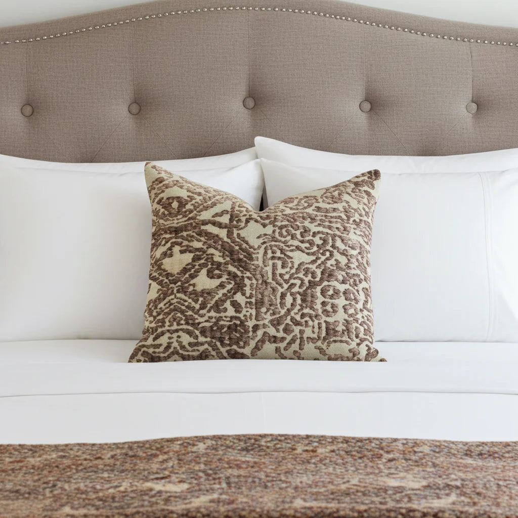 Dusky Cosmo Textured Luxury Throw Pillow