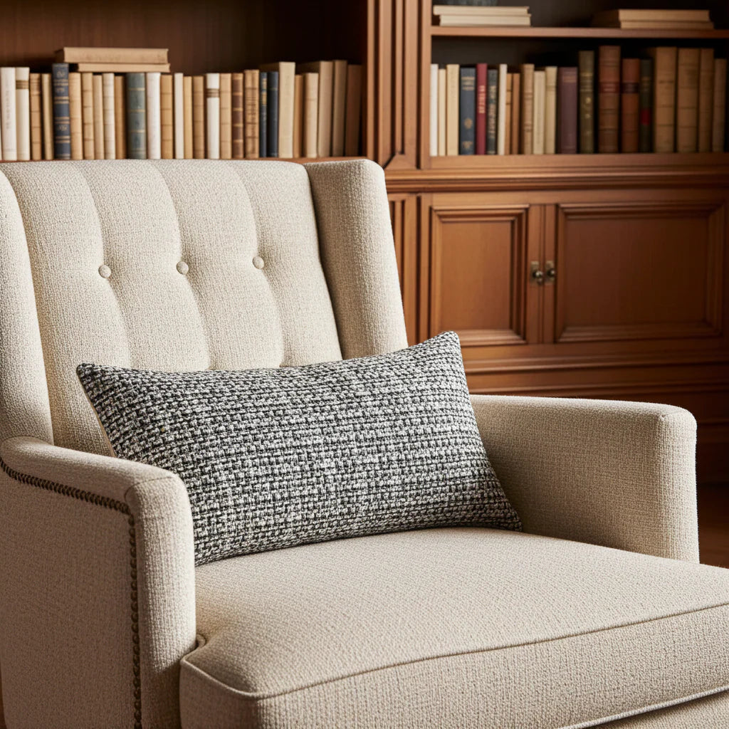 Poppy Chic Woven Luxury Throw Pillow in Multi Color