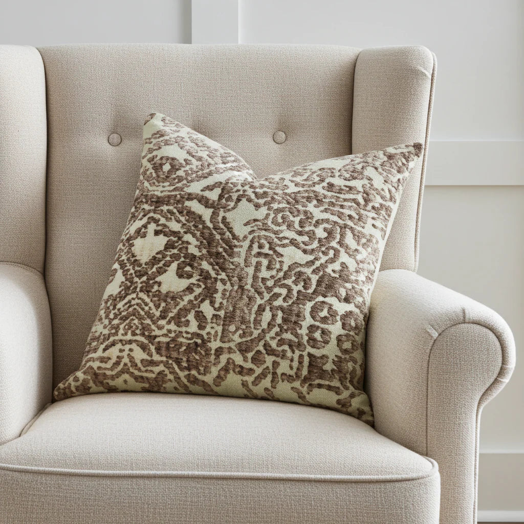 Dusky Cosmo Textured Luxury Throw Pillow