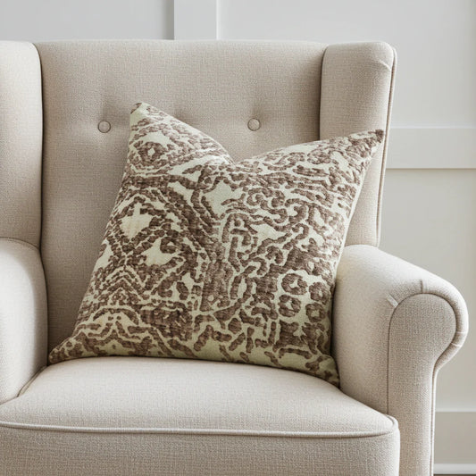 Dusky Cosmo Textured Luxury Throw Pillow