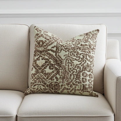 Dusky Cosmo Textured Luxury Throw Pillow